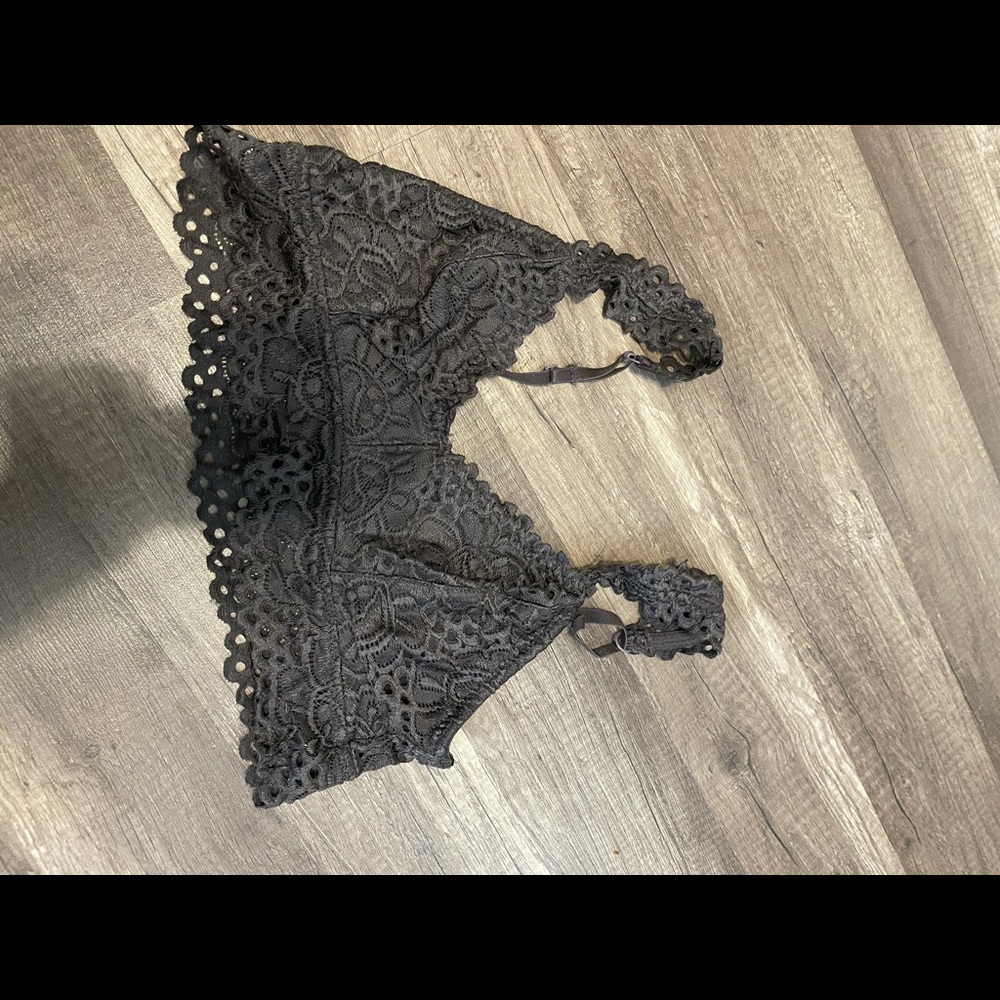 TWO lace bralettes